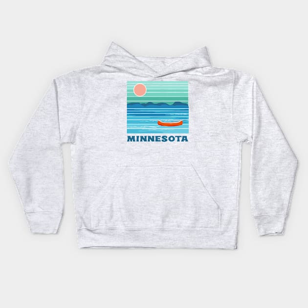 minnesota Kids Hoodie by SeventyEightDesigns